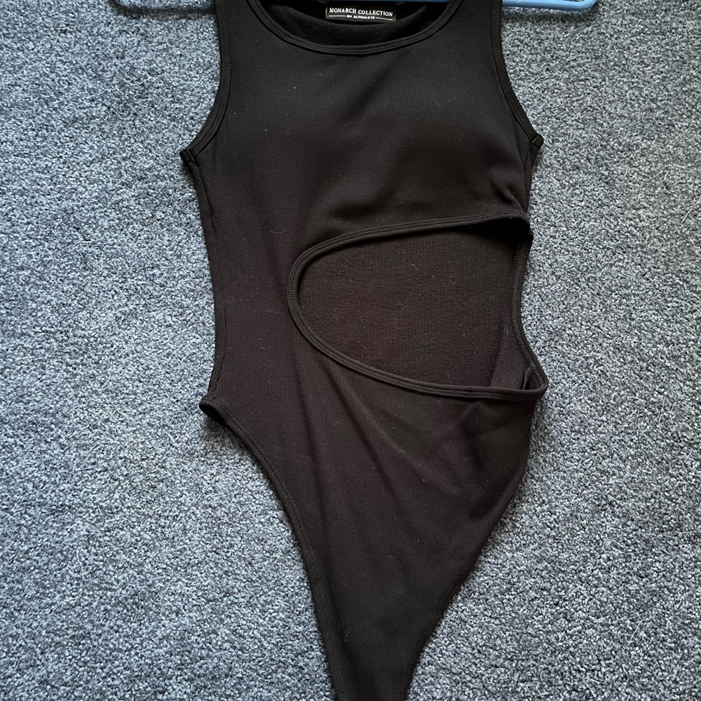 Alphalete Black Cutout Bodysuit